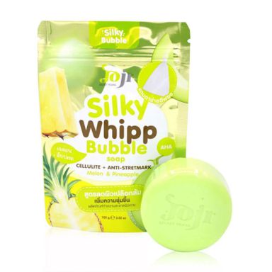 Joji Silky Whipp Bubble Soap (100g) - Cellulite + Anti-Stretchmark Melon & Pineapple