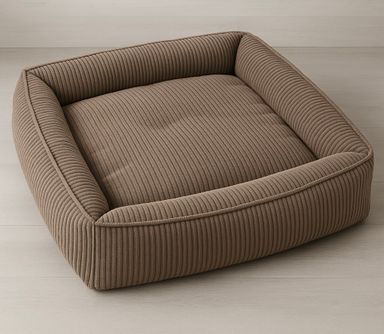 DOG BED-SQUARE CORDOROY (MED)DIA 1.7M