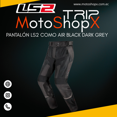 PANTALÓN LS2 COMO AIR BLACK DARK GREY