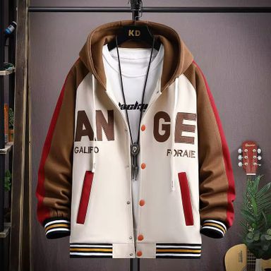 2025 Varsity Jacket Men High Quality Spring Hooded Custom Varsity Jackets Sports Fashion Print Baseball Jackets