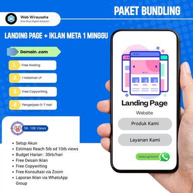 Landing Page + Meta Ads 1 Minggu