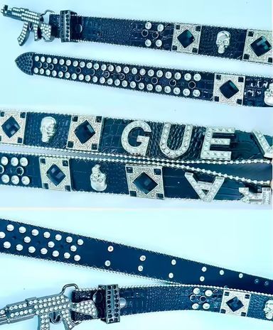 Customized New Style Western Crystal Belt with PU Leather and Rhinestone Alloy Buckle for Daily Use