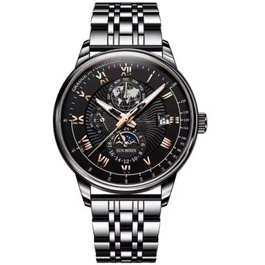 Luxury Men Quartz Watches Waterproof Luminous Stainless Steel Band High Quality Wrist Watch for Men