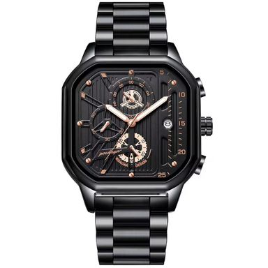 High Quality Wrist Watch for Men Waterproof Luminous Stainless Steel Band Men Quartz Watches Luxury
