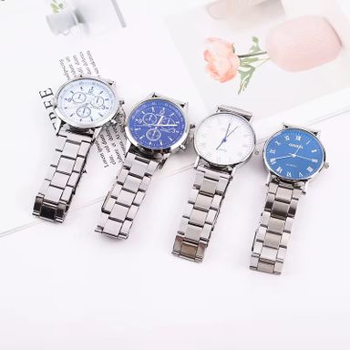 Wholesale Men's Business Quartz Watch 35mm Blue Light Glass Mirror Alloy Strap Men's Wristwatch Sell at a Low Price