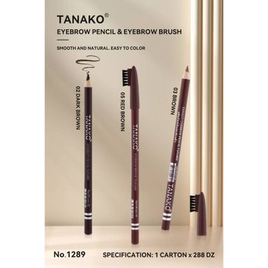 Tanako Eyebrow Pencil & Eyebrow Brush - #01