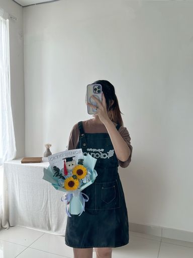 Graduation Ping Pong Soap Flower Bouquet  