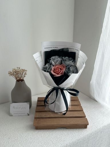 5 Stalk Soap Rose Bouquet 