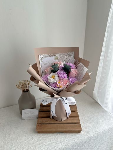 Soap Rose Carnation Bouquet 