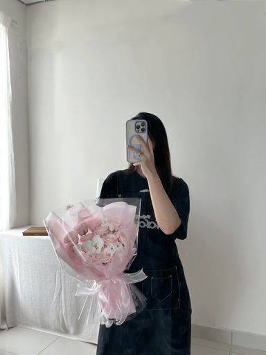 11 Stalk Awakening Soap Rose Bouquet