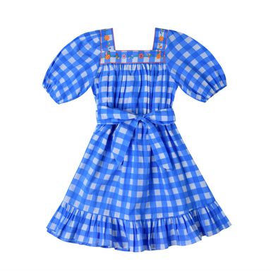 *Pre-order* Solange Embroidered Dress (Vichy)