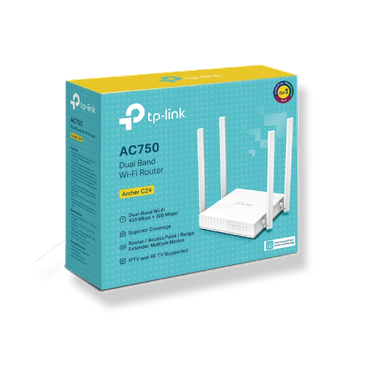 . TP-Link AC750 Archer C24 Dual-Band Wifi Router