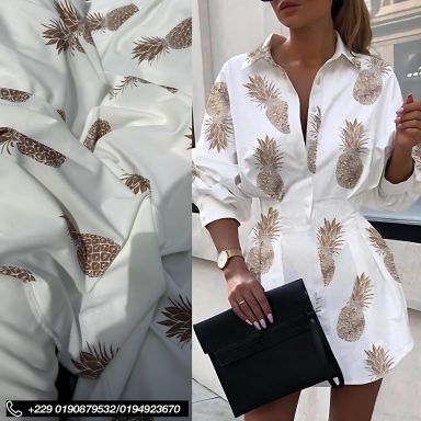 Tissu crêpe vintage ananas 🍍 