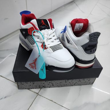 Jordan 4 - white / red