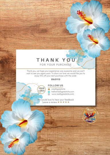 Elegant Business Thank You Cards