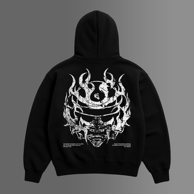 [Pre-Order] Reject Weakness 'The Mask' Zip-Up Hoodie in Black
