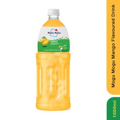 Mogu Mogu Mango Flavored Drink with Nata De Coco, 1000ml