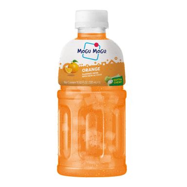 Mogu Mogu Orange Flavored Drink with Nata De Coco, 320ml