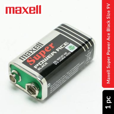 Maxell Super Power Ace Black Battery Size 9V, 1 pc