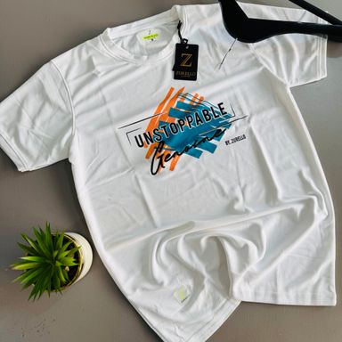 Zurello Printed T-Shirts- WHITE