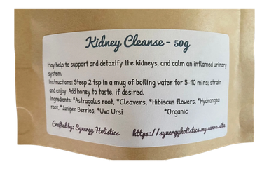 Kidney Cleanse Herbal Blend 25g / Mezcla Herbal Kidney Cleanse 25g
