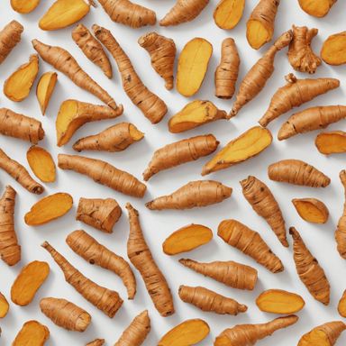 Certified Organic  Fresh Turmeric Root 454 g / Certified Organic  Raíz de Cúrcuma Fresca 454 g