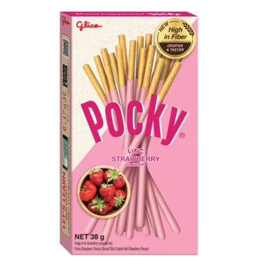 GLICO POCKY BISCUIT S/BERRY STICK 38G