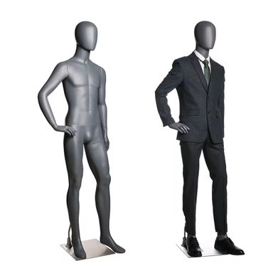 Men mannequin grey man full body mannequin for business suit 