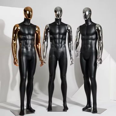 Black Golden Full Body Sports Mannequin Muscle Man Mannequin Male Female Bodybuilder Model Display