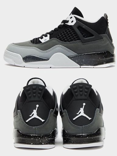 Jordan 4 - black /white/gray