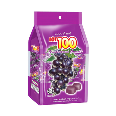 LOT 100 GUMMY BLACKCURRANT 150G