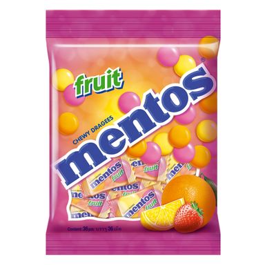 MENTOS FRUIT CHEWY DRANGEES 36S