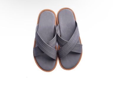 Plain cross slippers 