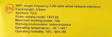Andowl Q-SX010 4K 24Hour Outdoor Smart Monitoring Wireless IP Camera (10007130)