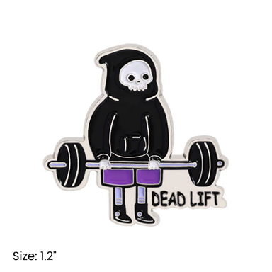 Dead Lift Skeleton Pin