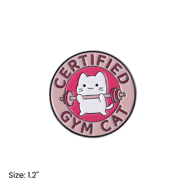 Certified Gym Cat Pin