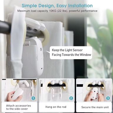 Labor-saving Wireless Remote Control Switch Curtain Robot Roman Rod Electric Automatic Curtain Opener Robot