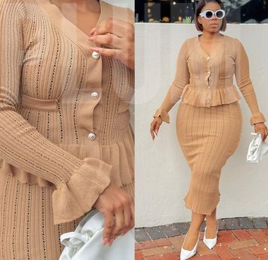 High quality knit set 
