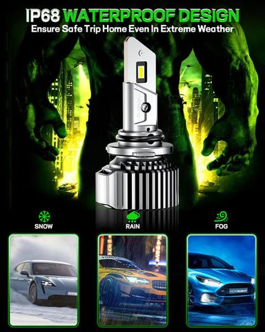 Novsight A500 N76 Plus Series H4/HB2/9003 100W 20000LM 6500K Car Headlight LED Kit (10007271)