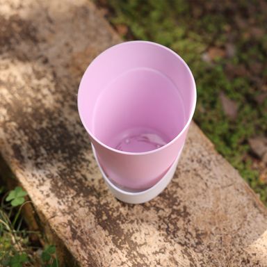 Pastel Pink Atlantis Self Water Pots | Pack of 2