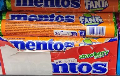 Mentos Bonbons Tendres Drageifies Fanta 