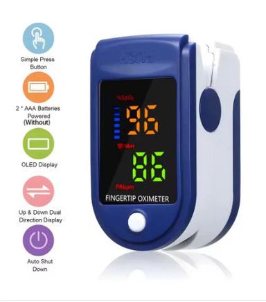 LK87 Portable Fingertip Oximeter - Pulse - Blood Oxygen Saturation Monitor with Lcd Monitor (10003745)