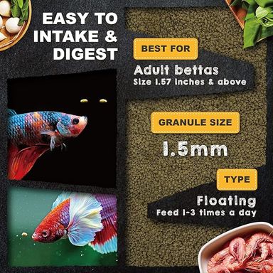 Ultra Fresh Shrimp Delight BETTA PRO SHRIMP PELLET  60ML/20G