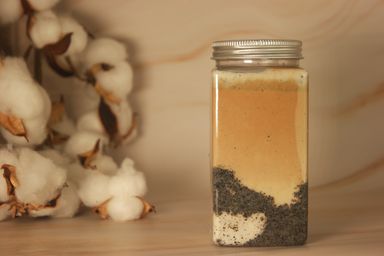 Black Sesame White Chocolate Café Latte