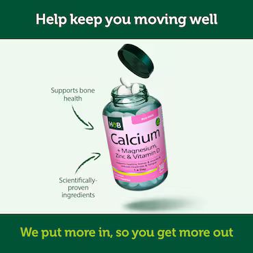 Holland & Barrett Calcium Magnesium Vitamin D & Zinc 120 Tablets