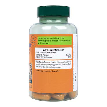 Holland & Barrett High Strength Turmeric 600mg with Black Pepper 90 Capsules21