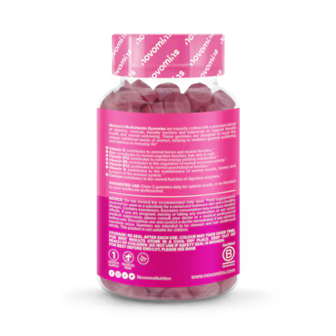 Novomins Women's Multivitamin 60 Blackberry Flavoured Gummies  3 (3)
