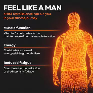 4Him Testobalance Testosterone Supplements For Men 60 Vegan Tablets