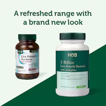 Holland & Barrett Live Friendly Bacteria with Acidophilus 3 Billion 60 Capsules