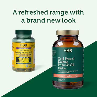 Holland & Barrett High Strength Cold Pressed Evening Primrose Oil 1500mg 60 Capsules